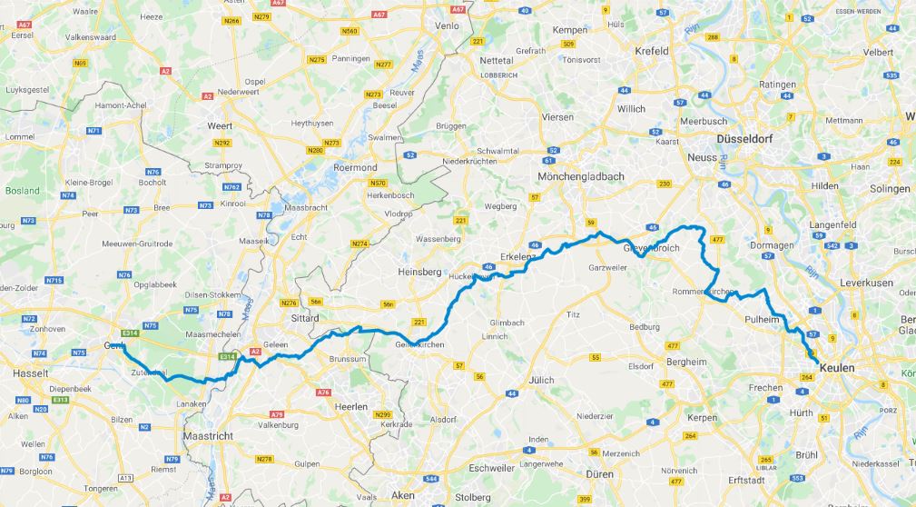 met trein en fiets naar Keulen voor de Stay Grounded netwerkmeeting: het bleef bij een plan...